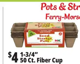 Ocean State Job Lot All Natural Fiber Seed Starter Pots 50-pots offer