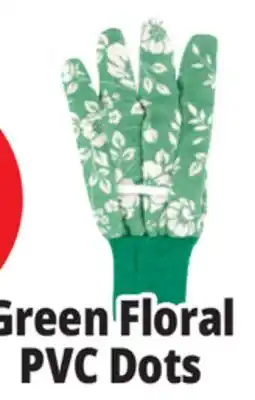 Ocean State Job Lot Green Floral PVC Dots offer