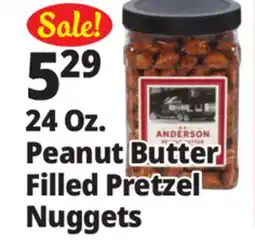 Ocean State Job Lot Herr's Peanut Butter Filled Pretzel Nuggets 24 oz offer