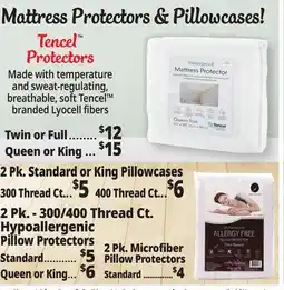 Ocean State Job Lot Mattress Protectors & Pillowcases! offer