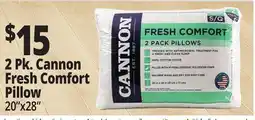 Ocean State Job Lot 2 Pk. Cannon Fresh Comfort Pillow offer