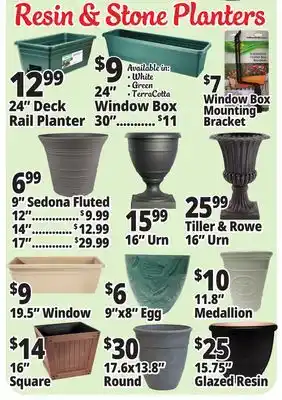 Ocean State Job Lot Resin & Stone Planters offer