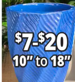 Ocean State Job Lot 10 to 18 Outdoor Glazed Ceramic Planters offer