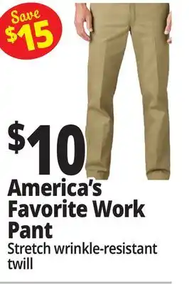 Ocean State Job Lot America's Favorite Work Pant offer