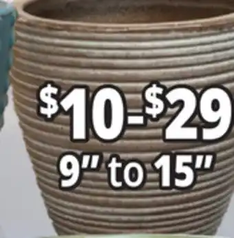 Ocean State Job Lot Outdoor Glazed Ceramic Planters offer