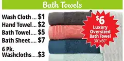 Ocean State Job Lot Bath Towels offer