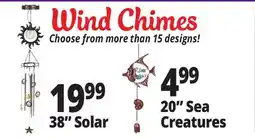 Ocean State Job Lot Wind Chimes offer