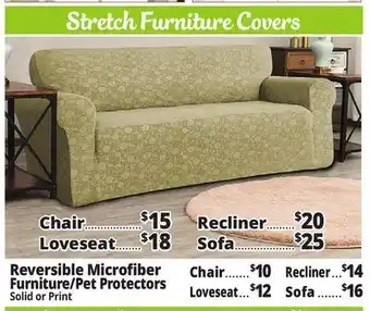 Ocean State Job Lot Stretch Furniture Covers offer