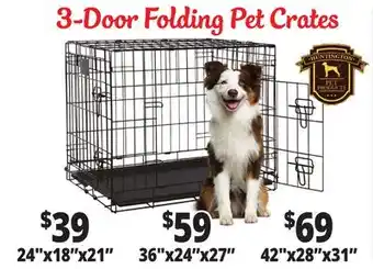 Ocean State Job Lot Pet Crates offer