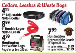 Ocean State Job Lot Collars, Leashes & Waste Bags offer