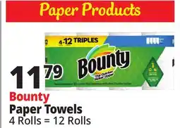 Ocean State Job Lot Bounty Paper Towels offer