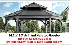 Ocean State Job Lot Ashland 14.7' x 14.7' Hexagonal Hardtop Gazebo offer