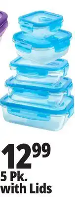 Ocean State Job Lot Superior Gourmet Glass Food Containers with Lids 10 Piece Set offer