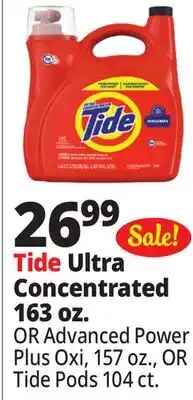 Ocean State Job Lot Tide Ultra Concentrated Original Laundry Detergent 163 oz offer