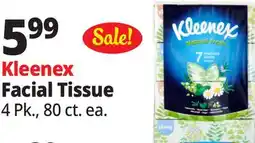 Ocean State Job Lot Kleenex Natural Fresh Unscented Tissues 4 Pack offer