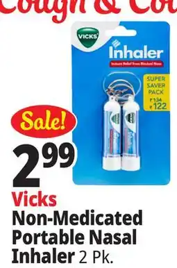 Ocean State Job Lot Vicks Non-Medicated Portable Nasal Inhaler 2 Count offer