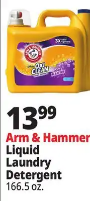 Ocean State Job Lot Arm & Hammer Liquid Laundry Detergent offer