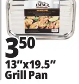 Ocean State Job Lot True BBQ Professional Stainless Steel Grill Pan 13 x 9.5 offer