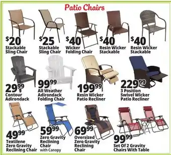 Ocean State Job Lot Patio Chairs offer