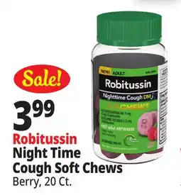 Ocean State Job Lot Robitussin Night Time Cough Soft Chews offer