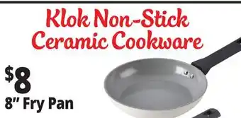 Ocean State Job Lot Klok Non-Stick Ceramic Cookware 8 Fry Pan offer