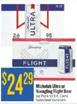 Homeland Market Michelob Ultra or Yuengling Flight Beer offer