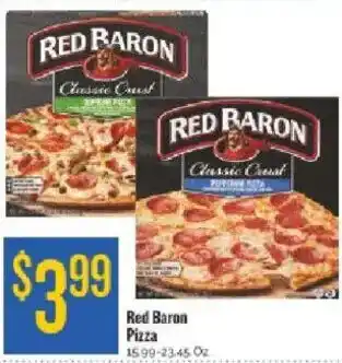 Homeland Market Red Baron Pizza offer