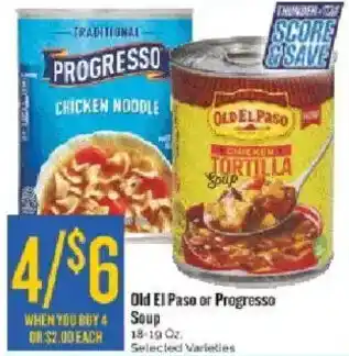 Homeland Market Old El Pase or Progresso Soup offer