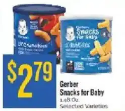 Homeland Market Gerber Snacks for Baby offer