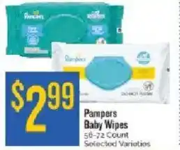 Homeland Market Pampers Baby Wipes offer