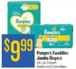 Homeland Market Pampers Swaddles Jumbo Diapers offer