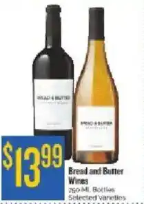 Homeland Market Bread and Butter Wines offer