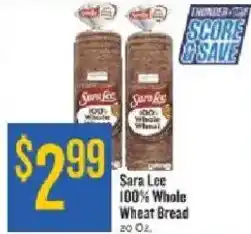 Homeland Market Sara Lee 100% Whole Wheat Bread offer