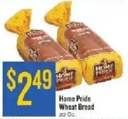 Homeland Market Home Pride Wheat Bread offer