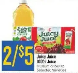 Homeland Market Juicy Juice 100% Juice offer