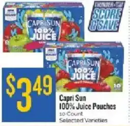 Homeland Market Capri Sun 100% Juice Pouches offer