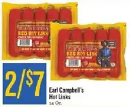 Homeland Market Earl Campbell's Hot Links offer