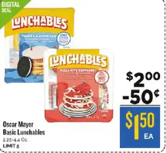 Homeland Market Oscar Mayer Basic Lunchables offer