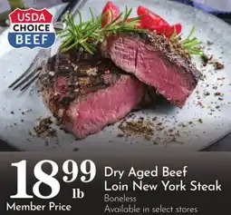 Food Pavilion Dry Aged Beef Loin New York Steak Boneless offer