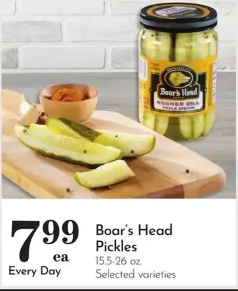 Food Pavilion Boar's Head Pickles offer