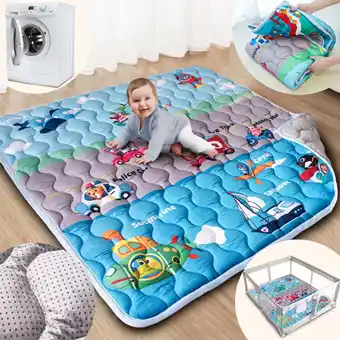 Walmart Beavtaens Baby Play Mat for Floor, Fits 50x50 Playpen, Super Soft, Anti-Slip, for Age 0-4 (Boho) offer