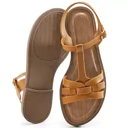 Walmart Ecetana Flat Sandals for Women Comfortable Walking Summer Beach Womens Sandals offer