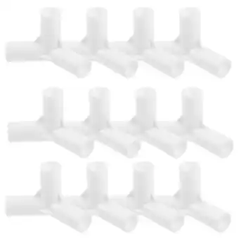 Walmart 20Pcs Tent Rod Adapter Tent Pole Connector Plastic Pole Connector Three-way Connector Tent Supplies offer