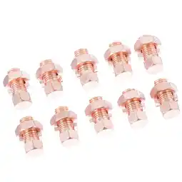 Walmart 10 Pcs Grounding Rod Wire Clamp Bolt Tap Connector Combination offer