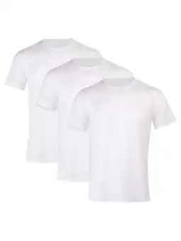 Walmart Hanes Moves Men's Breathable Mesh Crewneck T-Shirt, X-Temp, White 3-Pack Inseam offer