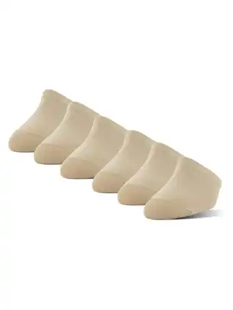 Walmart PEDS Women's Mule Toe Cappers with Grippers, 6 Pairs offer