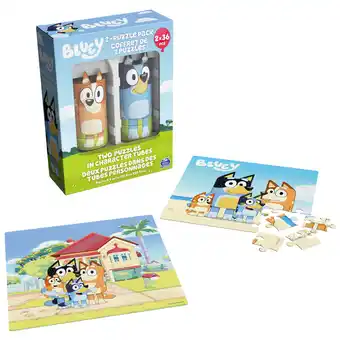 Walmart Bluey, 36 Piece Jigsaw Puzzle 2-Pack Toy Gift Set with Tube Packaging offer