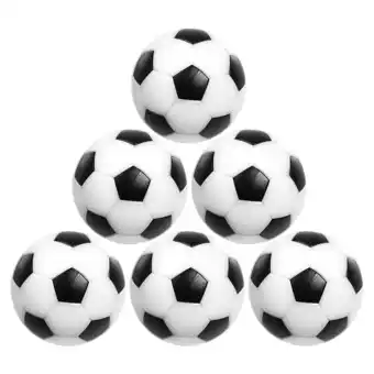 Walmart 6pcs Table Soccer Balls Toys Mini Football Small Soccer Balls Black and White Football Toys (32mm) offer