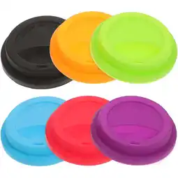 Walmart Eease Silicone Cup Lid Replacement Coffee Mug Lids (Pack of 6) offer