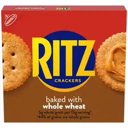 Walmart (3 pack) RITZ Whole Wheat Crackers, Snacks for Kids and Adults, Lunch Snacks, 12.9 oz offer